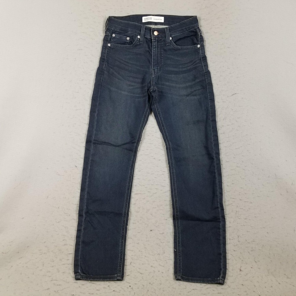Signature Levi Strauss & Co Jeans Men's 29X30 Blue S47 Regular‎ Taper Denim